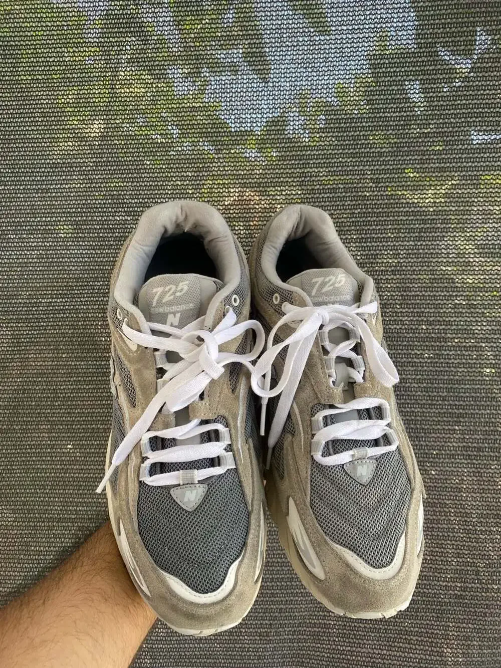 New Balance 725v1 Raincloud Grey Suede Sneakers